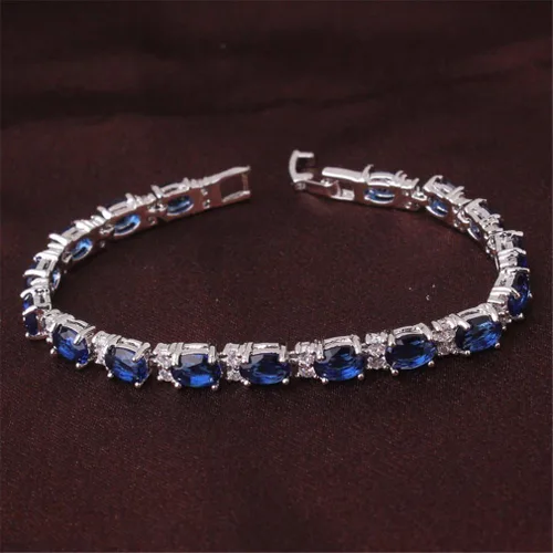 Miniatura 4 de GULICX Pulsera de tenis para mujer con circonita cúbica transparente chapada en oro rosa
