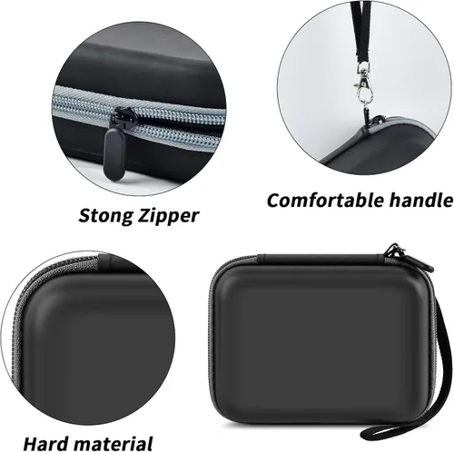 Miniatura 4 de ANKHOH Estuche para cámara con estampado para Kodak Mini Shot 3 Retro 4PASS, cámara instantánea inalámbrica e impresora de fotos, bolsa de Negro