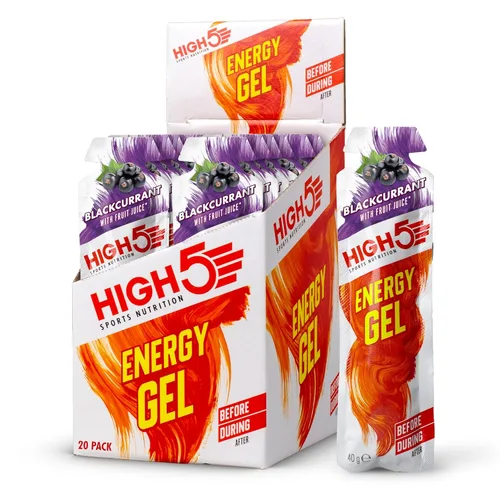 HIGH5 Energy Gels – Geles deportivos de liberación rápida para potenciar los músculos para un rendimiento superior, jugo de fruta natural y sin