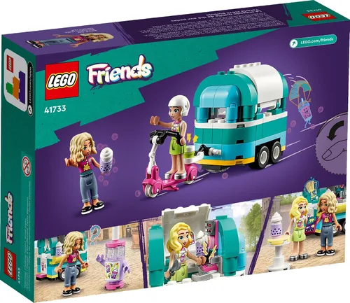 Miniatura 6 de LEGO Friends Tienda Móvil de Té de Burbujas Juego de Construcción de Juguetes 41733, Divertido Juego de Simulación Conjunto de Vehículo de Juguete
