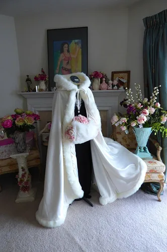 Miniatura 5 de EllieHouse PF12 - Capa de boda con capucha para mujer