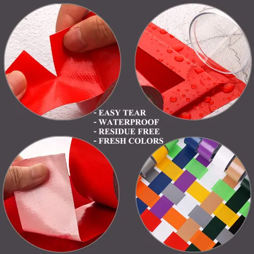 Miniatura 3 de LLPT Cinta adhesiva de grado prémium de 1.6 pulgadas x 108 pies x 11 mil, fácil de rasgar, sin residuos, fuerte adhesivo, color negro (DT401)