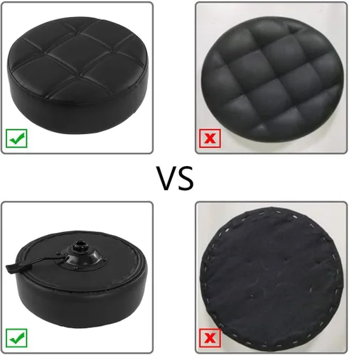 Miniatura 6 de Taburete ajustable con ruedas para el trabajo, médico, tatuaje, sala de belleza, silla hidráulica resistente con ruedas (negro)