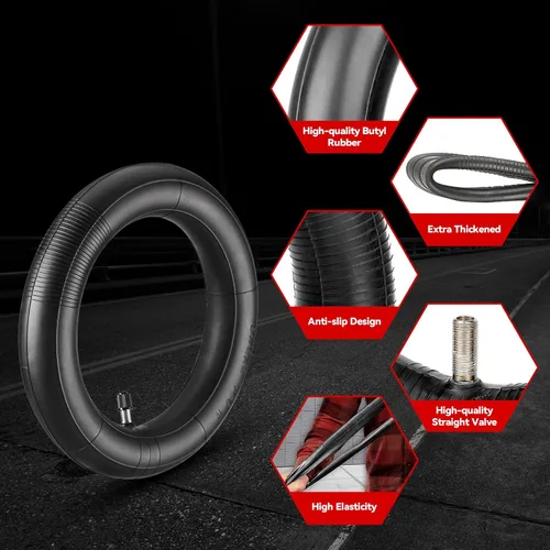 Miniatura 4 de aibiku Tubo interior de 8.5 pulgadas para scooter eléctrico, grueso, duradero, a prueba de fugas, tubo interior de 8 1/2 x 2 para Xiaomi M365