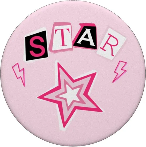 Miniatura 3 de Cyber Y2K Star Pink Mcbling - Decoración de habitación de los años 2000, PopSockets estándar PopGrip
