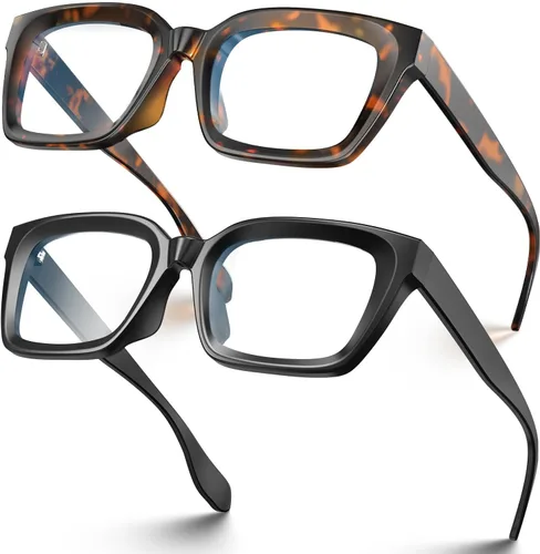 Miniatura 11 de VISOONE MONTANA - Lentes cuadrados gruesos con bloqueo de luz azul con antideslumbramiento para mujeres trabajadoras y hombres