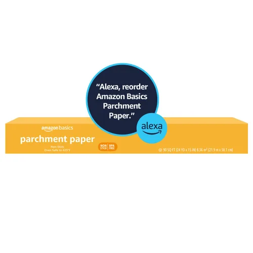 Miniatura 6 de Amazon Basics Papel pergamino para hornear, antiadherente, rollo de 90 pies cuadrados, 1 paquete