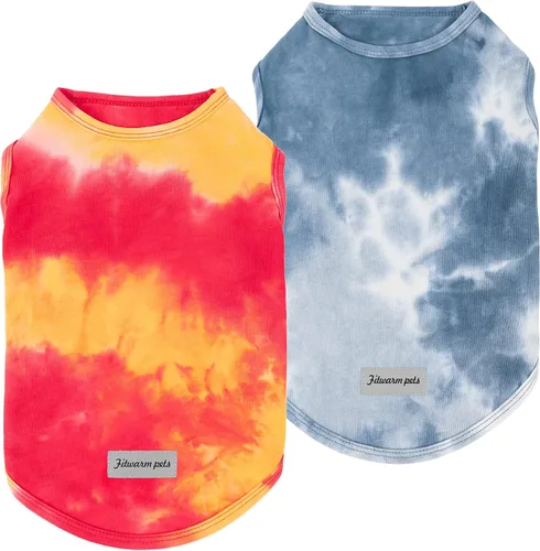 Miniatura 11 de Fitwarm Camisa hawaiana para perro con aguacate, ropa divertida de verano para perros pequeños, niños y niñas, acogedor atuendo con cuello