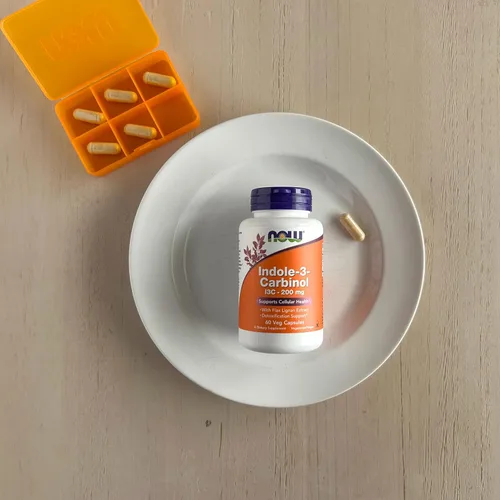Miniatura 6 de NOW Foods Suplementos, Indole-3-Carbinol 200 mg con extracto de linaza de lignano, 60 cápsulas vegetales