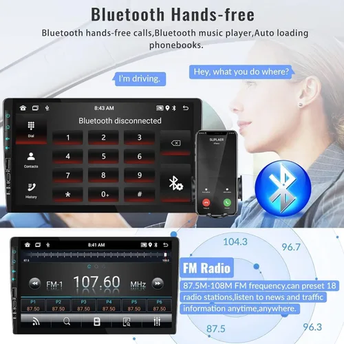 Miniatura 5 de 2+64G para Ford F150 2009 2010 2011 2012 Android 15 Radio de coche estéreo con Carplay Android Auto, pantalla táctil de 9 pulgadas, Bluetooth