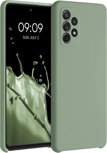 Miniatura 158 de kwmobile Funda Compatible con Samsung Galaxy A14 5G - Funda de teléfono de TPU y silicona con acabado suave - Verde Lima