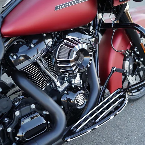 Miniatura 3 de INDNICE Filtro de aire limpiador CNC Crafts filtro de admisión para Harley Dyna Super Glide Custom FXDC/I?005-2014