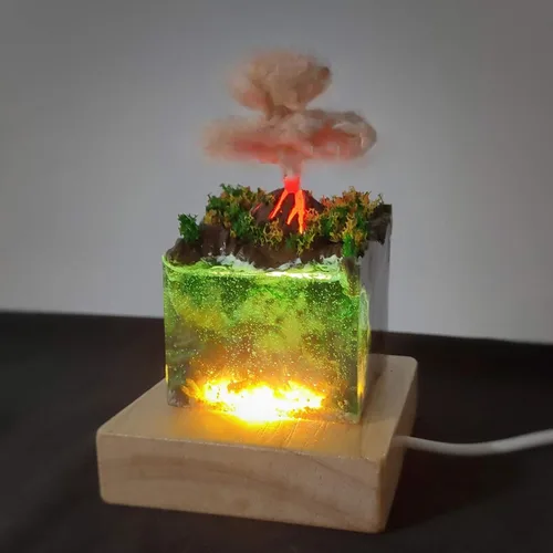 Miniatura 8 de Funshowcase Molde de silicona para pisapapapeles en forma de cubo para manualidades de arcilla polimérica, fabricación de jabón, resina epoxi