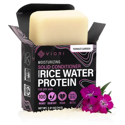 Miniatura 12 de Barra de acondicionador Viori Native Essence hecha con agua de arroz - Acondicionador orgánico natural totalmente artesanal
