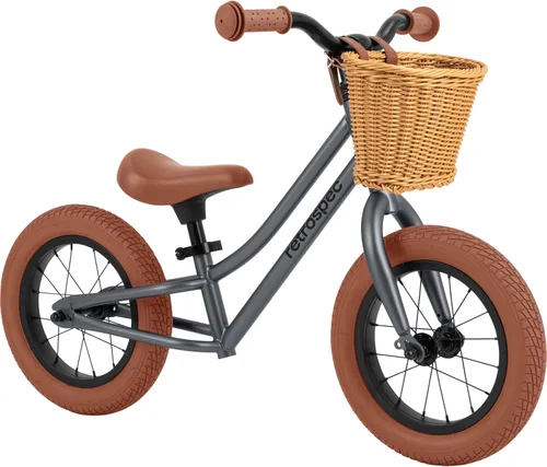 Retrospec Baby Beaumont - Bicicleta de equilibrio para niños pequeños sin pedales, con neumáticos con amortiguación llenos de aire para niños y