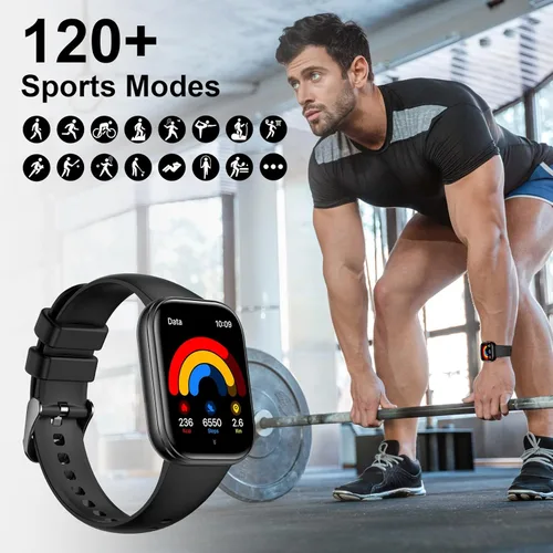 Miniatura 4 de Smart Watch for Women with Bluetooth Call Answer/Dail,1.75" DIY Dial Fitness Watch with Heart Rate Sleep Monitor Step Counter Calorie 120+Sport