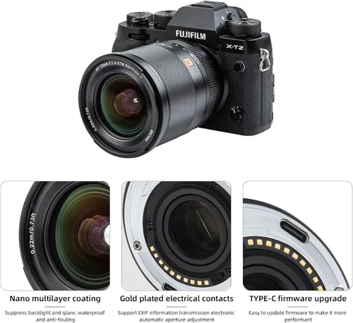 Miniatura 6 de VILTROX 13mm F1.4 XF Fuji X Mount Lente, Lente AF Gran Angular APS-C para Cámara Fujifilm X-Mount X-T30 II X-T4 X-T3 X-Pro3 X-Pro2 X-E3 X-E4 X-A10
