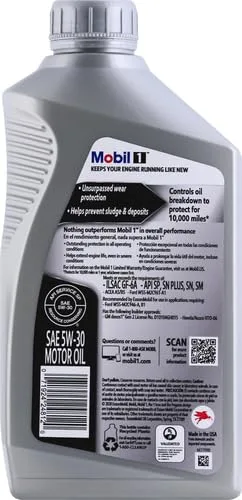 Miniatura 2 de Aceite Mobil 1 QT 5W30 sintético, paquete de 6