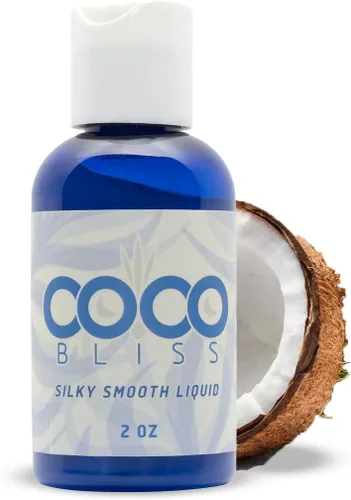 Coco Bliss Lubricante natural de aceite de coco, hidratante íntimo, lubricante para él y ella, aceite de masaje personal, hidratante suave y sedoso