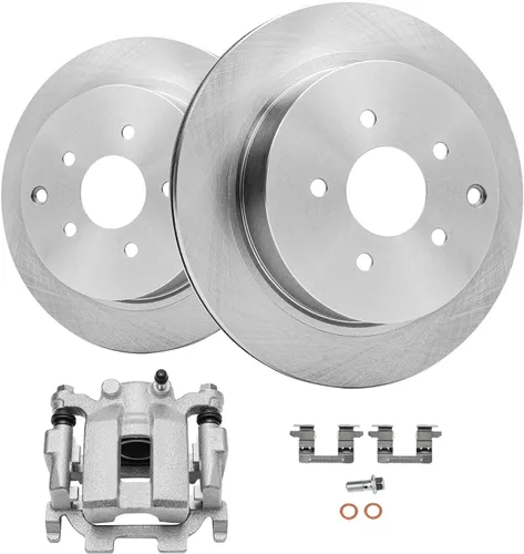 Miniatura 17 de Detroit Axle - Kit de freno delantero para Dodge Ram 1500 2009-2018 Durango Chrysler Aspen 2009-2018 Rotores de freno de disco Pinza con soporte