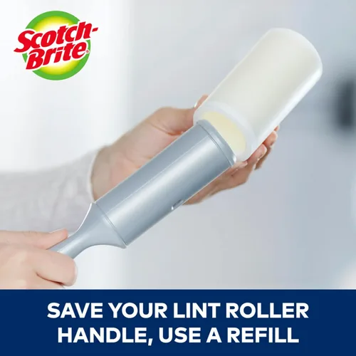 Miniatura 7 de Scotch-Brite Extreme Clean - Rodillo de pelusa resistente, removedor de pelusa avanzado para residuos más grandes, rodillo de pelusa extra adhesivo