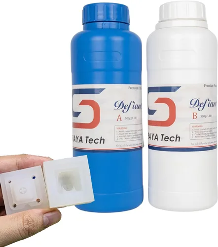 Kit de fabricación de moldes de silicona Siraya Tech Defiant 15 Platinum, seguro para alimentos, dureza Shore A 15, ideal para proyectos de resina