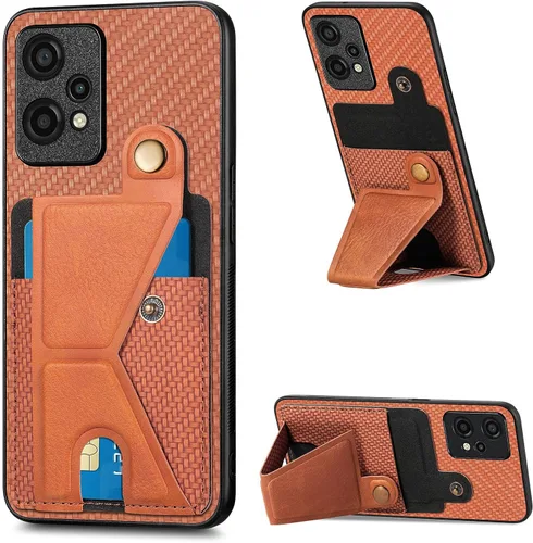 Miniatura 126 de Funda para Xiaomi Poco M5s 4G, Funda para Redmi Note 10 4G / Note 10S 4G / Note 11 SE (India) Funda de cuero PU ranuras para tarjetas Soporte