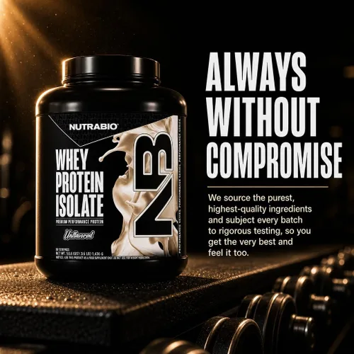 Miniatura 7 de NutraBio 100% Proteína de suero aislado en polvo, 25g de proteína con perfil completo de aminoácidos, sin transgénicos, libre de soja y gluten, baja