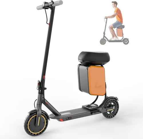 Miniatura 9 de Qlaway Electric Scooter for Adults, 350W/500W Motor, 16-22 Miles Range, 8.5"/10" Solid Tires, Dual Braking & Suspension, Folding Portable Commuting