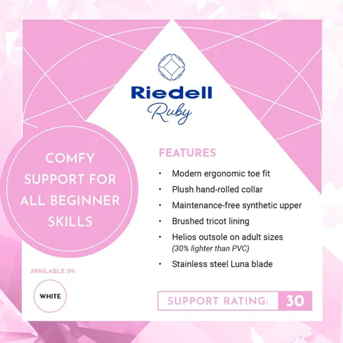 Miniatura 9 de Riedell Ruby Junior - Patines de hielo artísticos recreativos