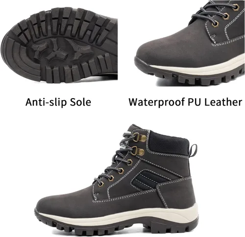 Miniatura 2 de Botas impermeables para el trabajo de senderismo para mujer, botas tácticas de senderismo para la nieve de invierno, botas de senderismo