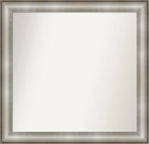Miniatura 366 de Amanti Art Espejo de baño plateado para sobre fregadero, 28 x 47 pulgadas, espejo rectangular de plata imperial, marco de madera tradicional de gran