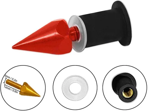 Miniatura 4 de Tornillos de púas para parabrisas parabrisas Tornillos M5 Tuercas para motocicletas, scooters y vehículos, sujetadores de aleación de aluminio CNC
