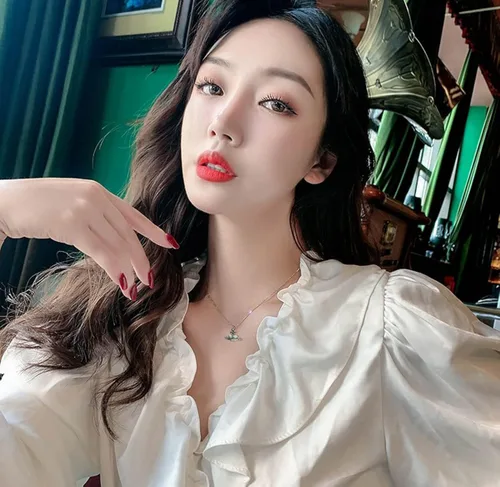 Miniatura 3 de 3D Saturn Pendant Necklace for Women - Anime NANA Cool Girl Punk Saturn Planet Necklace Gothic Jewelry Christmas Gifts