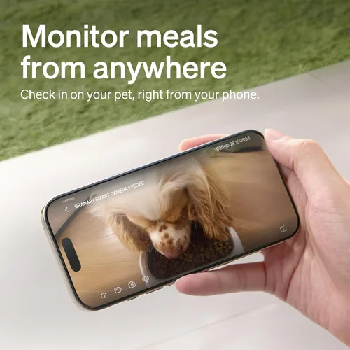 Miniatura 7 de PETLIBRO Comedero automático para gatos con cámara, video HD 1080P con visión nocturna, alimentador WiFi 5G para mascotas con audio de 2 vías, Blanco