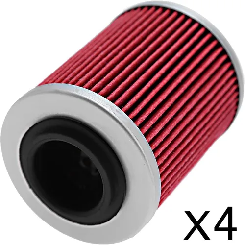 Miniatura 9 de Filtro de aceite de repuesto para Can-Am Outlander 330 400 450 500 570 650 800 850 1000 Reemplazo # 420256188 711256188 KN152 HF152 (4 piezas)