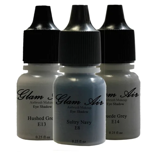 "The Navy Collection" 3 Shades of Glam Air Airbrush Makeup Fórmula a base de agua que dura más de 18 horas (para todo tipo de piel)