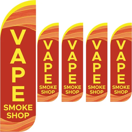 Paquete de 1 bandera de Vape Smoke Shop | Bandera publicitaria de vape Smoke Shop para negocios | Bandera al aire libre | Bandera de poliéster