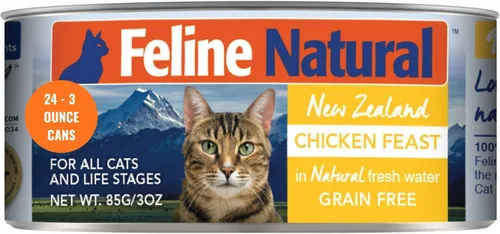 Miniatura 18 de Feline Natural New Zealand Comida Enlatada para Gatos Alimento Húmedo, Alto en Carne, Bajo en Carbohidratos y Sin Granos Comida Húmeda para Gatos