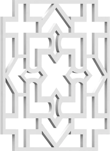 Miniatura 25 de Wise Paneles decorativos de madera con calado, extra pequeños, 7 3/8 pulgadas de ancho x 7 3/8 pulgadas de alto x 1/4 pulgadas de alto, roble rojo