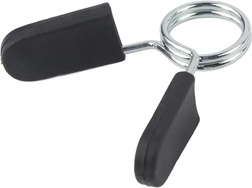 Miniatura 4 de Dioche Collares de clip de resorte de 1 pulgada, 2 abrazaderas de barra estándar para mango de mancuernas suave o barra de levantamiento de pesas