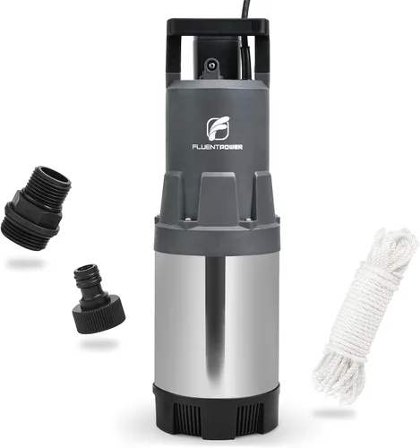 Miniatura 7 de FLUENTPOWER 1HP Bomba de transferencia de jardín portátil, bomba eléctrica de refuerzo de rociadores de 900 GPH, bomba de chorro de pozo poco