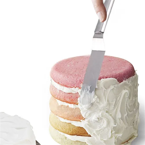 Miniatura 2 de ECYC Espátula de glaseado offset de 8 pulgadas DIY pastel crema pastel offset esparcidor fondant herramienta de pastelería A02: Desplazamiento