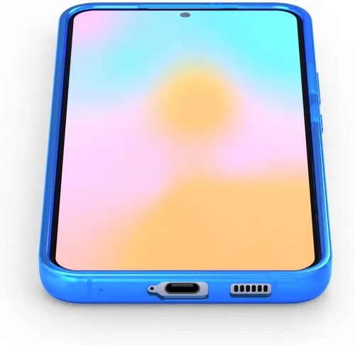 Miniatura 3 de FELONY CASE - Funda protectora transparente azul neón para Samsung Galaxy S22, TPU y policarbonato que absorbe los golpes - A prueba de grietas