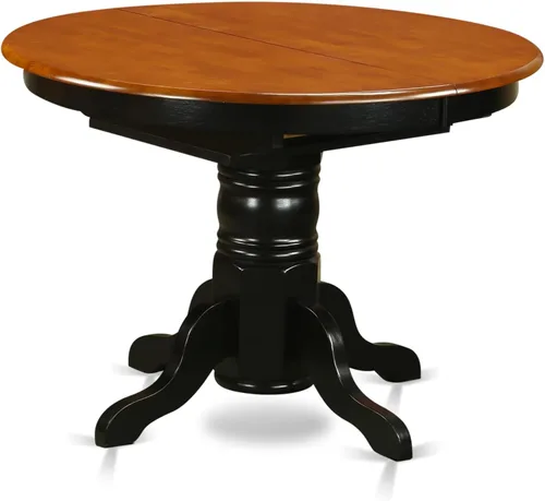 Miniatura 6 de East West Furniture AVAT5-BLK-C - Juego de mesa de comedor de 5 piezas para 4 personas, incluye una mesa de cocina ovalada con hojas de mariposa y 4