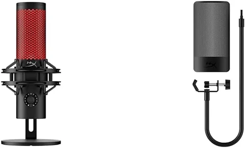 Miniatura 11 de HyperX QuadCast 2 - Micrófono USB para juegos, transmisión y podcasting, con controles integrados, iluminación LED, soporte de choque extraíble, PC