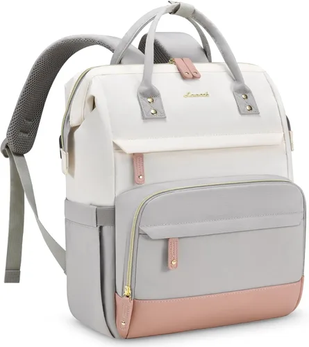 Miniatura 37 de LOVEVOOK Mochila para Laptop para Mujeres, Mochilas de Trabajo y Negocios de 17 Pulgadas Bolso con Gran Capacidad, Bolsa de Enfermera Impermeable