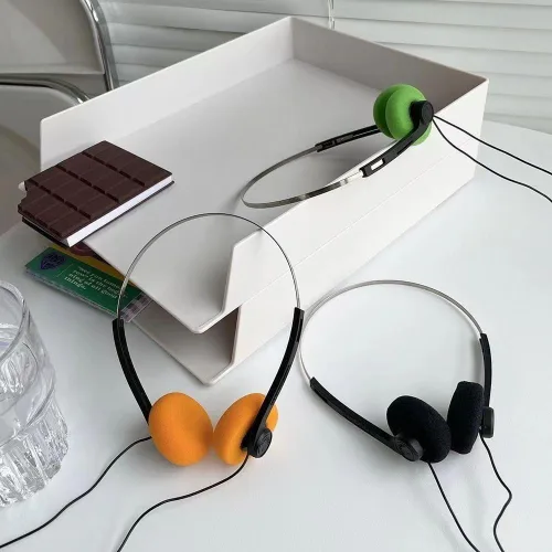 Miniatura 3 de Suzuki - Auriculares retro sobre la oreja, estéreo de alta fidelidad, color negro, diseño ligero con cable, auriculares de los años 80 y 90 con cable