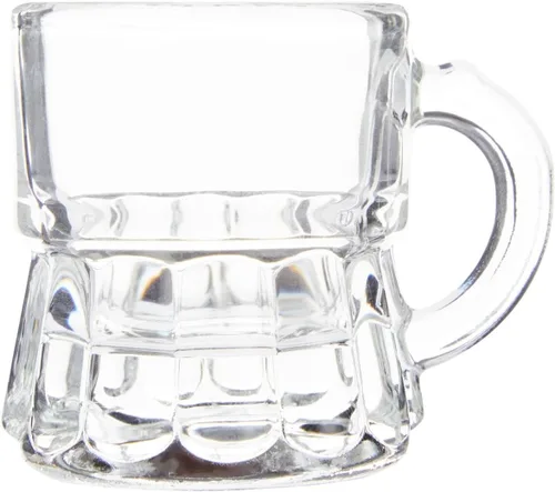 Miniatura 9 de Okuna Outpost Mini vasos de chupito con asas, juego de chupitos transparentes reutilizables, para servir mini chupitos con agarre seguro, recuerdos