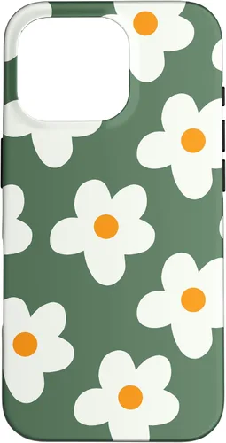 Miniatura 20 de Retro 60s flower vintage floral pattern sage green Groovy Case for iPhone 16